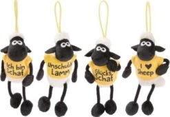 Nici Anhänger Shaun Das Schaf 10 Cm Mit T-shirt Am Loop, Sortiert