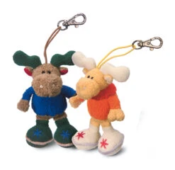 Nici 23907 Anhänger Mit Karabiner Plüsch 12cm Elch Rosa - Orange -Nici Verkäufe 2026 23906