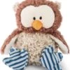 NICI Eule Oscar Mit Gelenk, Kopf Drehbar, 25 Cm (48461)