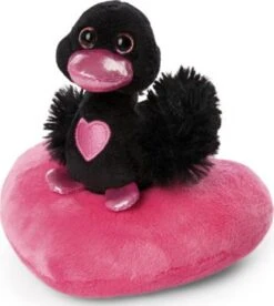 NICI Love Schwan Auf Herz GREEN, Schwarz, 10 Cm (48265)