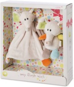 NICI Elefant Dundi Schmusetier, 18 Cm + Schmusetuch (47768)