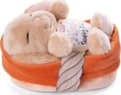 NICI Kuscheltier Hase Karamell 12cm Schlafend Im