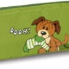 Nici 32389 Schlamper Federmäppchen Mini Filou Hund Mit Socke Grün 19x7cm