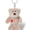 Nici 36246 Schlüsselanhänger Love Bär Mit Herz Hellbraun Ca 10cm Plüsch Liebe