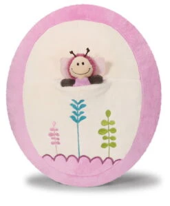 Nici 36583 Kissen Mit 2D Schmetterling Vivian Oval 39 X 32cm Spring