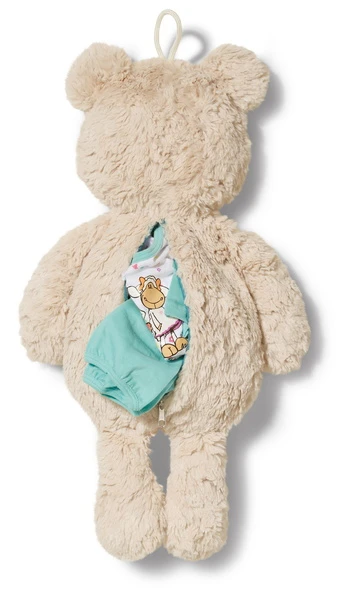 Nici 39097 Nici Pyjama-Tasche Bär Beige Figürlich Classic Bear Mit Aufhängeband 4 Nici 39097 Nici Pyjama-Tasche Bär Beige Figürlich Classic Bear Mit Aufhängeband – Bild 2