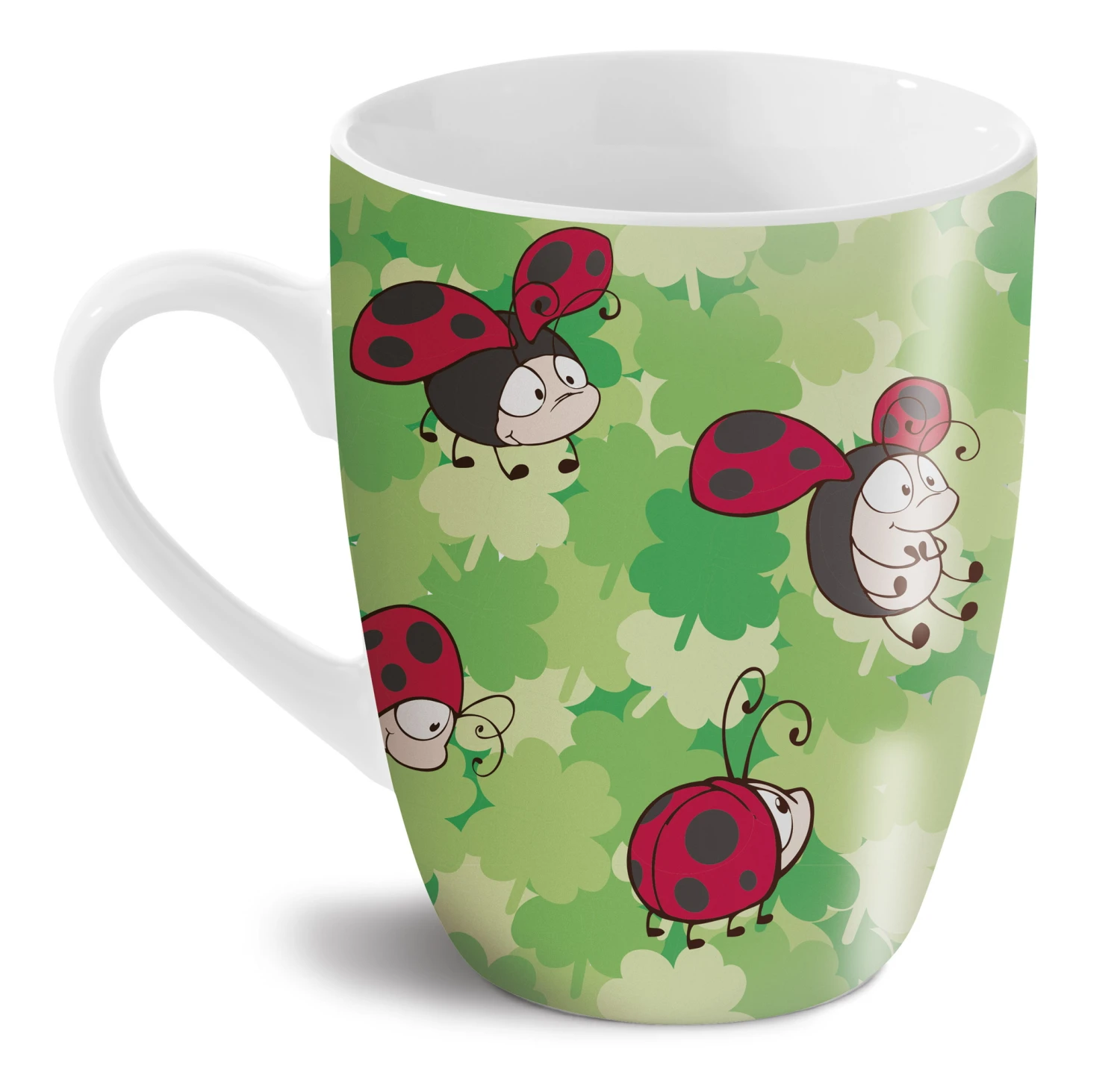 Nici 41642 Porzellantasse GlücksTasse Marienkäfer & Kleeblatt 4 Nici 41642 Porzellantasse GlücksTasse Marienkäfer & Kleeblatt – Bild 2