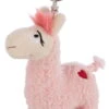 Nici 42700 Schlüsselanhänger Rosa La-La-Lama-Love Ca 10cm Plüsch