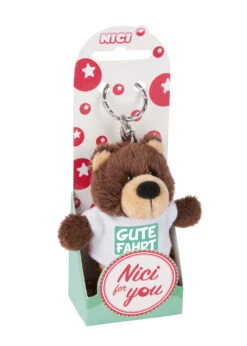 Nici 44714 Schlüsselanhänger Bär Mit T-Shirt Ca 10cm - Gute Fahrt -Nici Verkäufe 2026 44714 02 ZA Frei 1462x2048