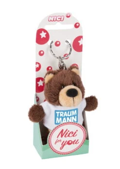 Nici 44726 Schlüsselanhänger Bär Mit T-Shirt Ca 10cm - Traummann -Nici Verkäufe 2026 44726 02 ZA Frei 1462x2048