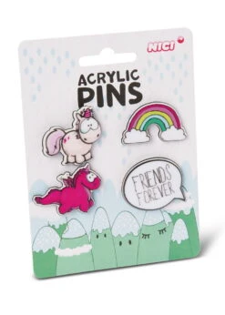 Nici 45702 SET Acryl Pins Einhorn Theodor & Friends Regenbogen Auf Header-Karte -Nici Verkäufe 2026 45702 02 ZA Frei 1462x2048