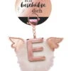 Nici 46974 Taschenanhänger Schutzbommel Mit Flügeln + Pompon Metallbuchstabe E