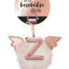 Nici 46993 Taschenanhänger Schutzbommel Mit Flügeln + Pompon Metallbuchstabe Z
