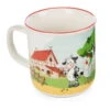 Nici 47807 Kinder - Tasse 240ml Farm Friends Schwein Kuh Henne Porzellan Ø8x8cm