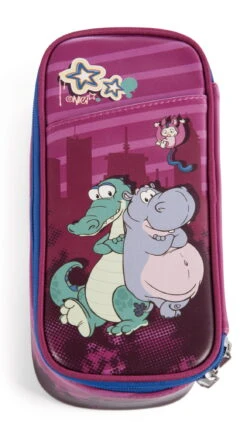 Nici 47985 Stiftmäppchen Krokodil & Nilpferd 21x10x6cm Wild Friends GREEN -Nici Verkäufe 2026 47985 01 HA Frei 1163x2048