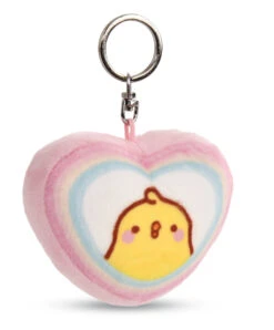 Nici 48222 Schlüsselanhänger Herzförmig PiuPiu Molang Regenbogen 8cm Kawaii -Nici Verkäufe 2026 48222 02 ZA Frei