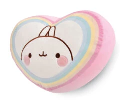 Nici 48228 Kissen Herzförmig Molang Regenbogenherz 40x30cm Stretch-Plüsch Kawaii -Nici Verkäufe 2026 48228 03 ZA Frei