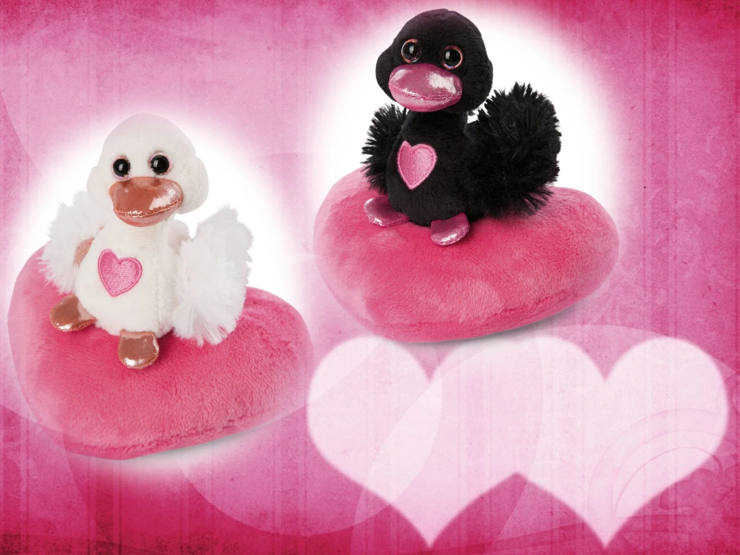 Nici 48264 + 48265 SET Schwäne Auf Herzkissen Ca 13cm Plüsch Love Classics GREEN 15 Nici 48264 + 48265 SET Schwäne Auf Herzkissen Ca 13cm Plüsch Love Classics GREEN – Bild 13