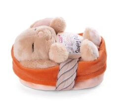 Nici 48708 Sleeping Pets Bunnies Hase Karamell 12cm Schlafend Im Körbchen Peach -Nici Verkäufe 2026 48708 01 HA Frei 2048x1718