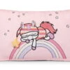 Nici 48888 Kissen Schlafmützen Einhorn Myala Weiß-rot 43x25cm Rechteckig Plüsch