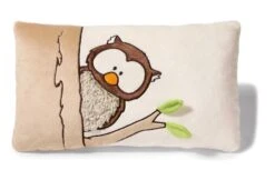 Nici 35908 Kissen Eule Oskar Oscar Forest Friends Plüsch Rechteckig 43x25cm
