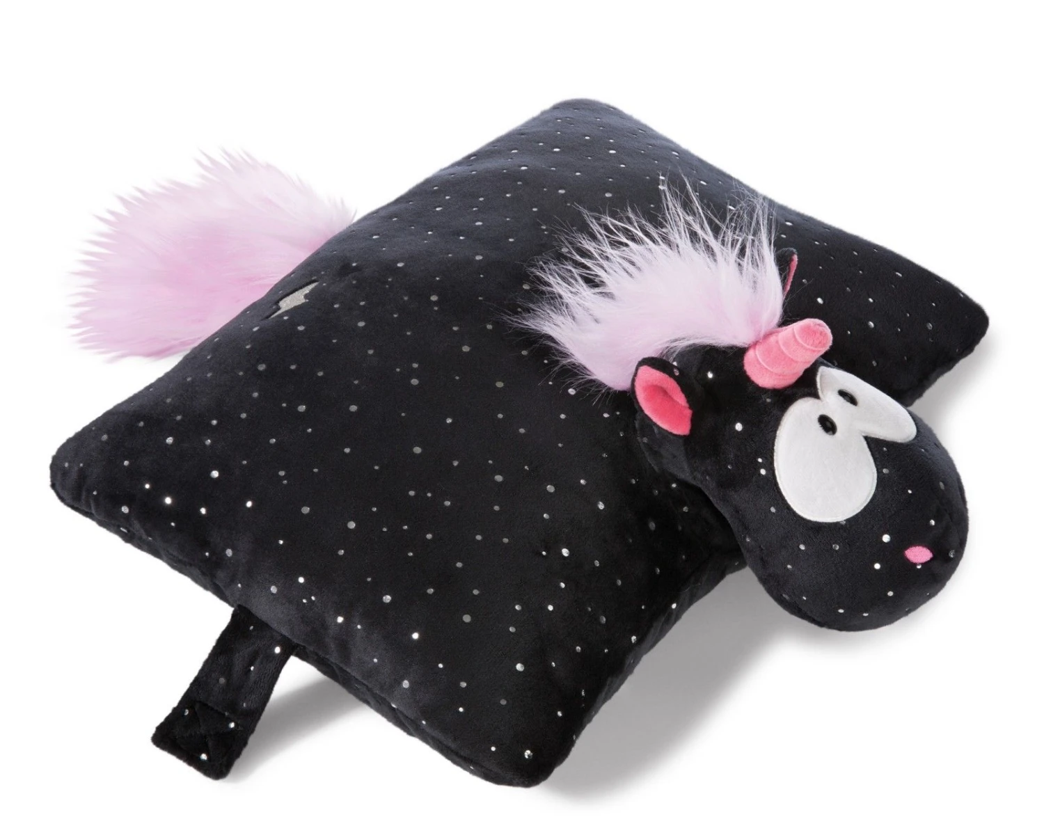 Nici 41426 Kuscheltier-Kissen 2in1 Schwarzes Einhorn Carbon Flash Plüsch 40x30cm 3 Nici 41426 Kuscheltier-Kissen 2in1 Schwarzes Einhorn Carbon Flash Plüsch 40x30cm