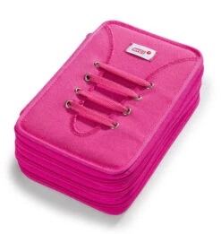 Nici 40952 Federmäppchen Federtasche Schuh Pink Mit Schnürung Befüllt 3-Zip